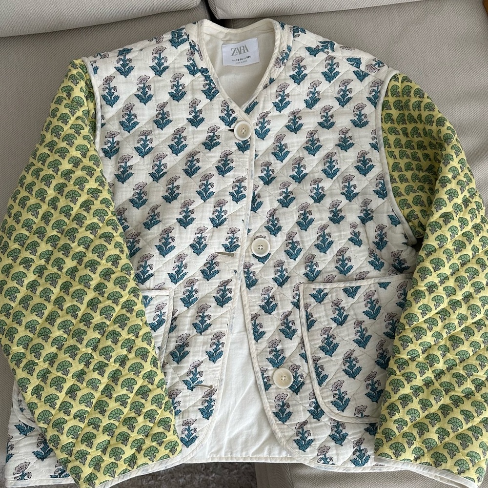 Zara Patchwork Quilted Jacket